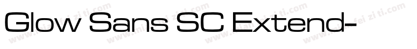 Glow Sans SC Extend字体转换